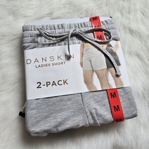 Danskin Shorts Pack Of 2 Black and Gray Size M